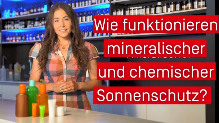 Bewertungen von chemischen und mineralischen Sonnenschutzmitteln