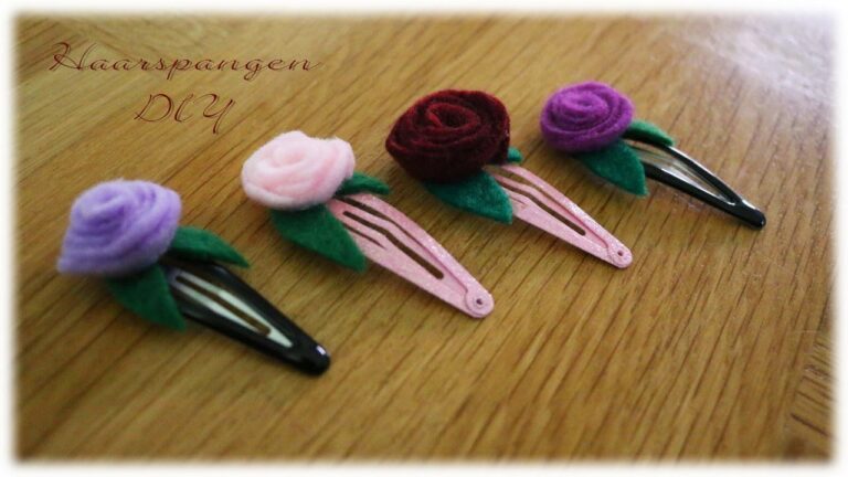 Kreative DIY-Anleitungen f&uuml;r individuelle Haarspangen